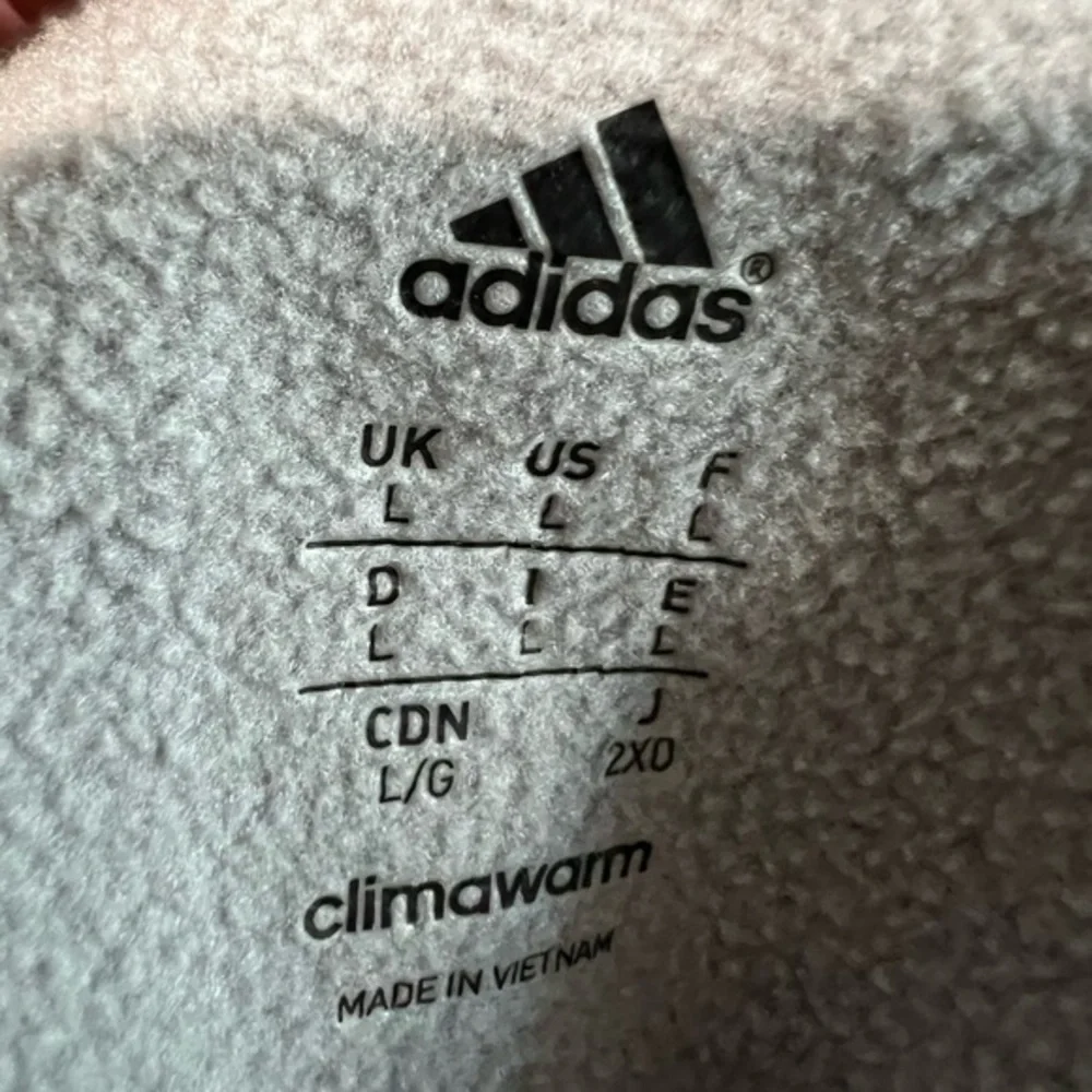 Adidas‎ climawarm zip up hoodie sweater gray neon green size Large